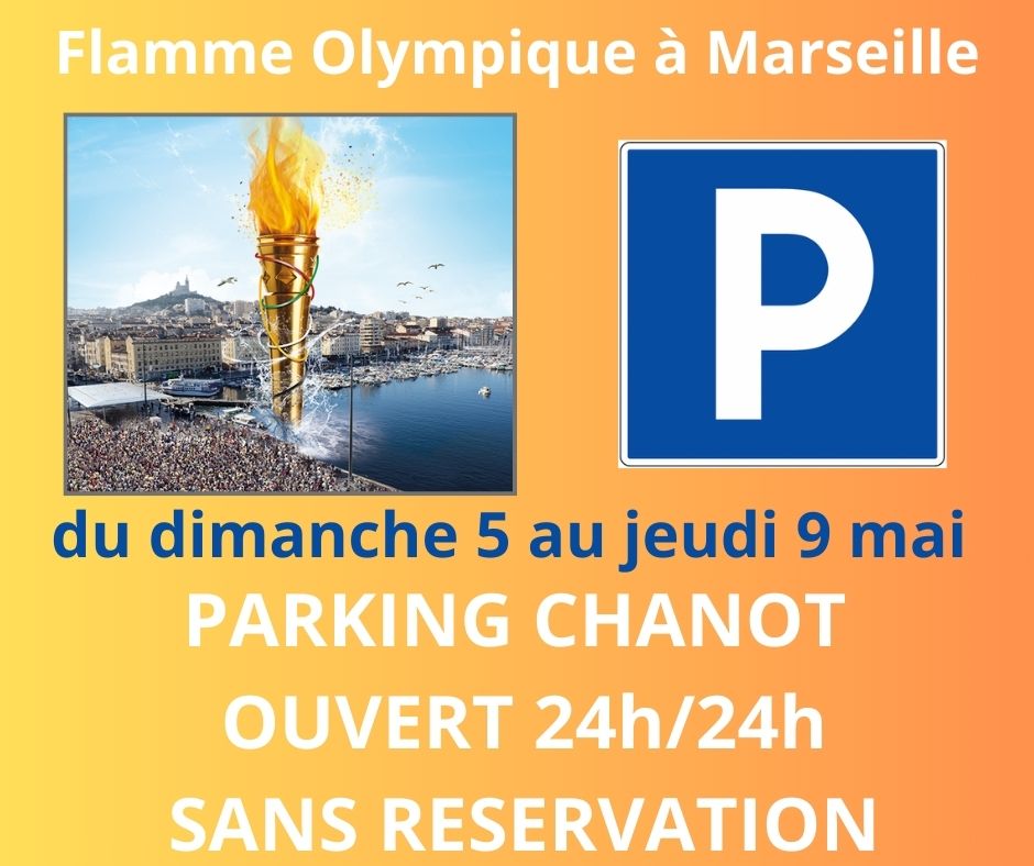 Flamme Olympique : Pensez à Chanot pour vous garer ! <!--– -->